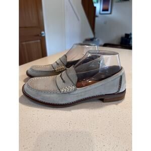 Sperry Women's 7 Penny Leather Closed Toe Loafers in Gray Suede